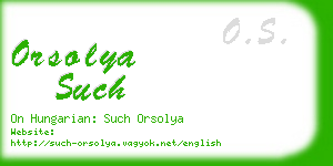 orsolya such business card